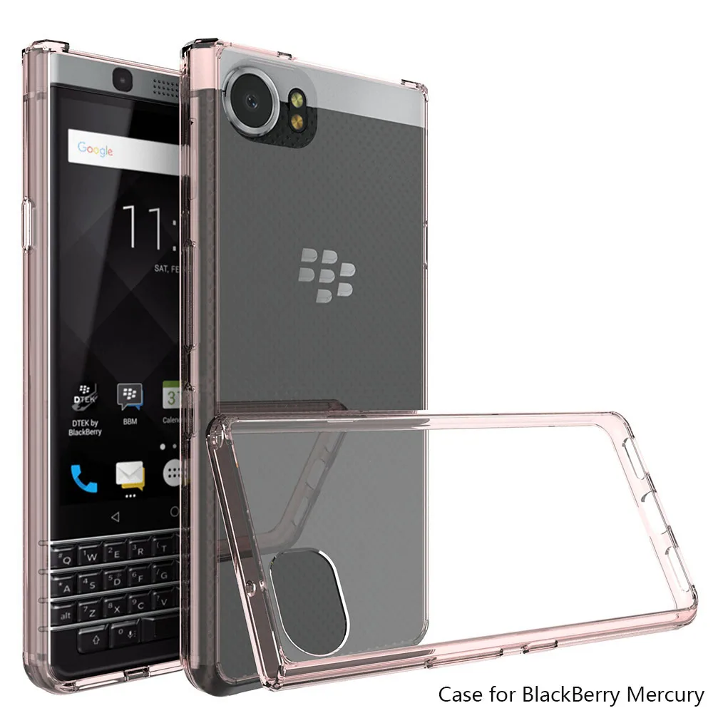 Ultra Thin TPU Acrylic Hard Case For Blackberry Keyone Transparent Crystal Clear Cover Keyone/Mercury/DTEK70 @ |