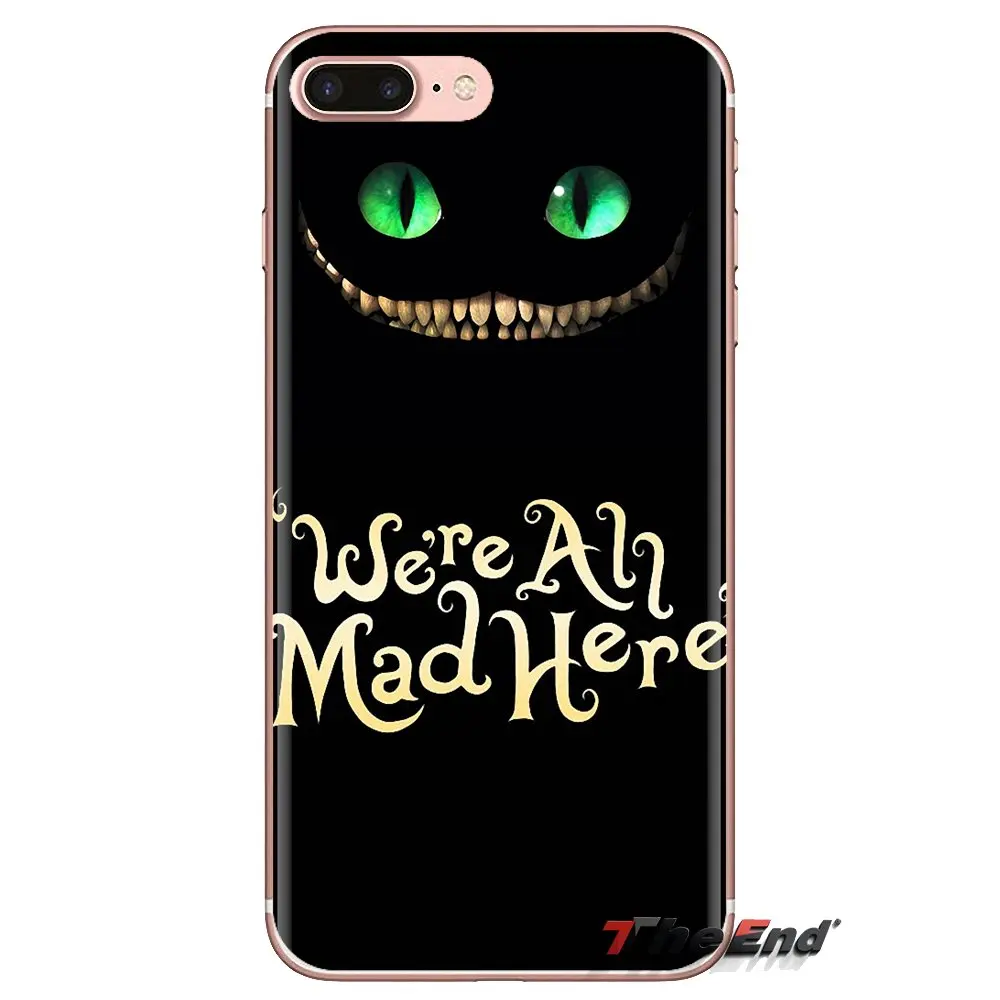 Мягкий чехол для Huawei G7 G8 P7 P8 P9 P10 P20 P30 Lite Mini Pro P Smart Plus 2017 2018 2019 Чеширский кот Алиса в