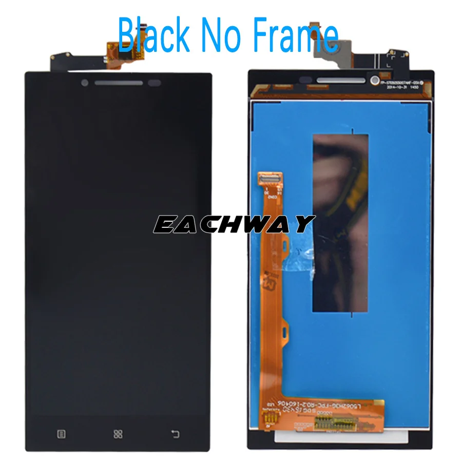100% протестированный 5 0 &quotЖК дисплей LENOVO P70 ЖК сенсорный экран с рамкой для в сборе
