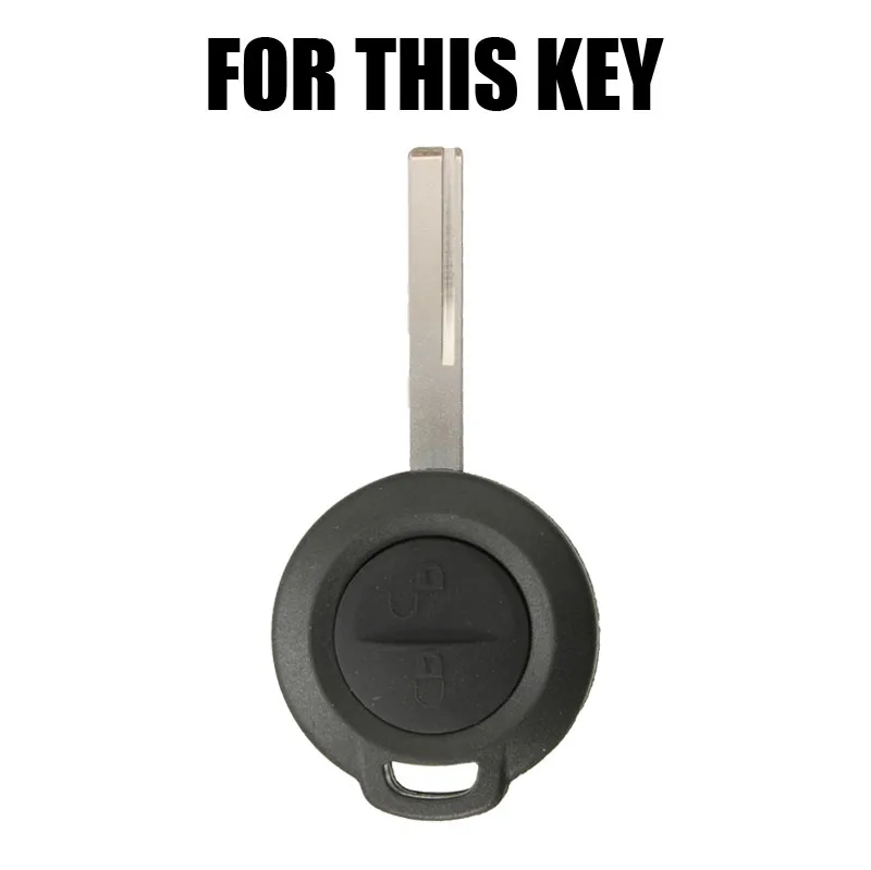 2 кнопки силиконовый Автомобильный Брелок дистанционного управления с ключом