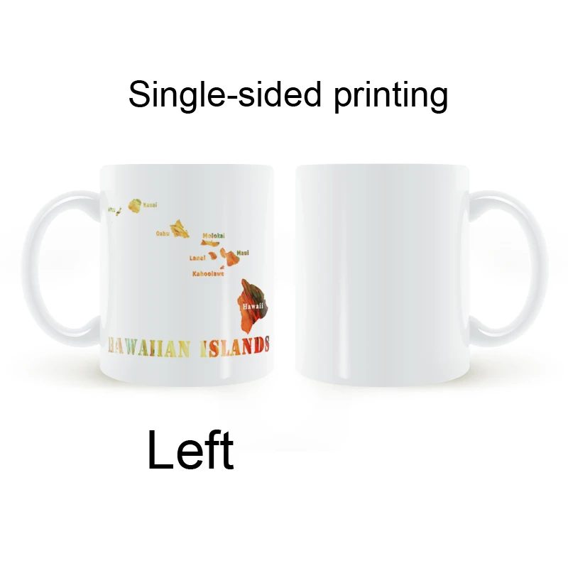 Гавайских островов Географические карты кружка Кофе молоко Керамика творческие