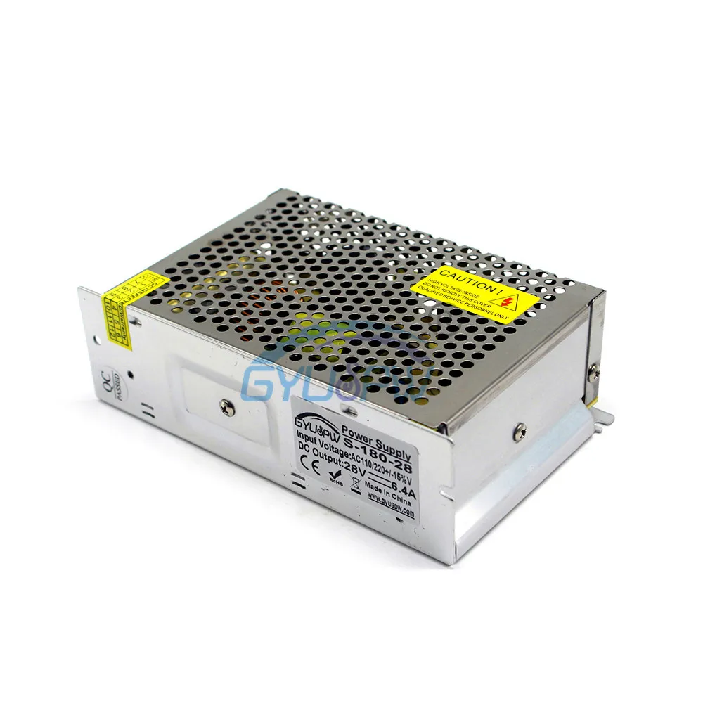 Источник питания DC 28V 6.4A 180W светодиодный трансформатор драйвера 110V 220V AC к DC28V