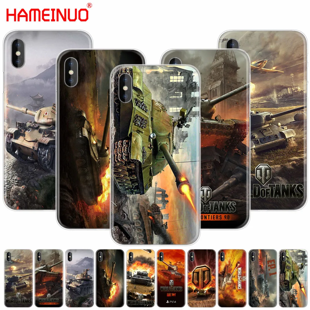 HAMEINUO world of tanks сотовый телефон чехол для iphone X 8 7 6 4 4s 5 5s SE 5c 6s плюс|Бамперы| |