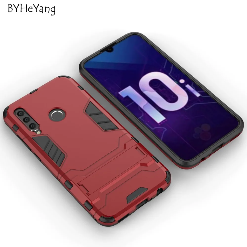 Чехол Honor 10i HRY-LX1T тонкий противоударный резиновый чехол с подставкой для Huawei Honor10i