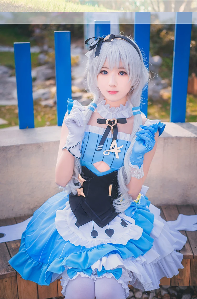 Костюм для косплея Theresa Honkai Impact 3 Wonderland Trip Apocalypse костюм платье горничной|Игровые