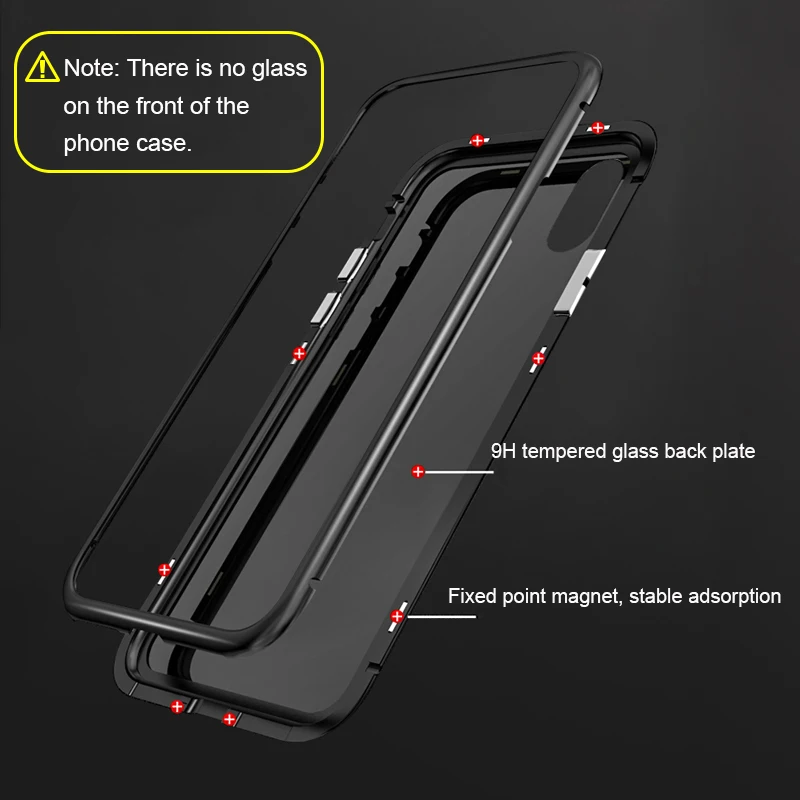 360 Магнитный Чехол для iPhone X XS Max XR 8 7 6s Plus с закаленным стеклом Магнитный Ковер Samsung Galaxy S8 S9 Note 9 S7 Edge on.