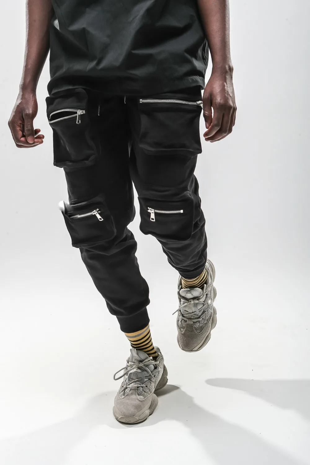 

2019 High Street new hot men hip hop Multi Pockets pants high street clothing joggers Harajuku Sweatpants Pocket cargo pants