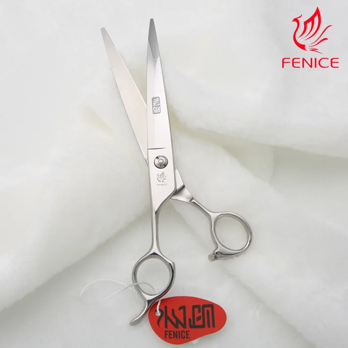 Профессиональные ножницы для груминга собак и Fenice 7 5 дюйма левой руки изогнутое