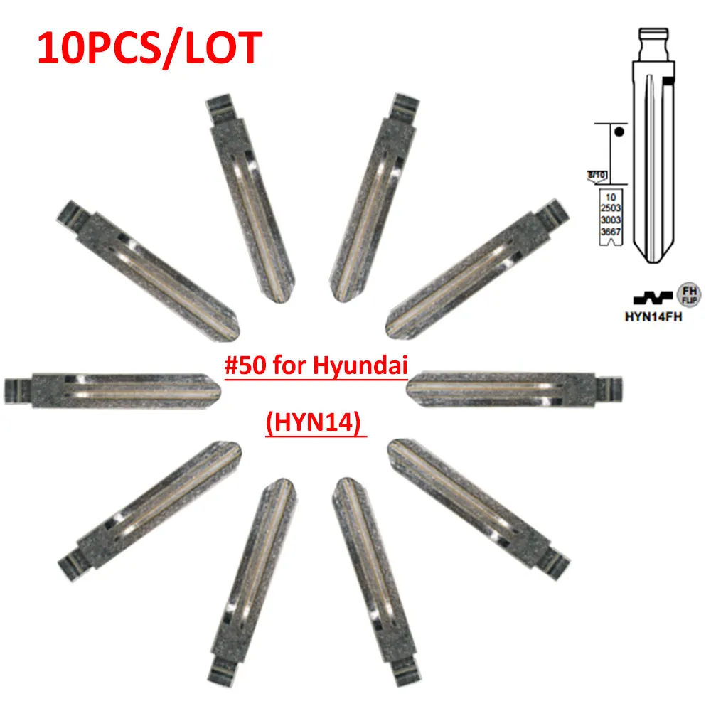 

Бесплатная доставка (10 шт./лот) металлическая заготовка, необработанный откидной ключ KD Remote Key Blade Type #50 для Hyunda-i Tucson