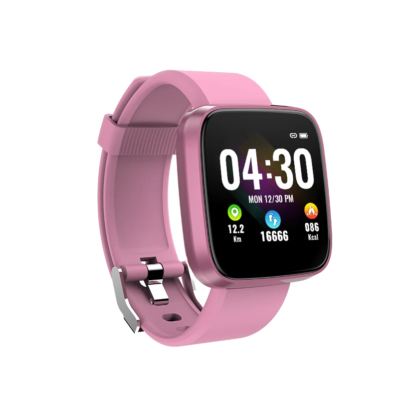 Pink Toleda B9 BT SPO2 монитор сердечного ритма девушка Смарт Браслет часы с зарядкой USB зарядное устройство спортивные часы подарочные товары для - Цвет: Pink