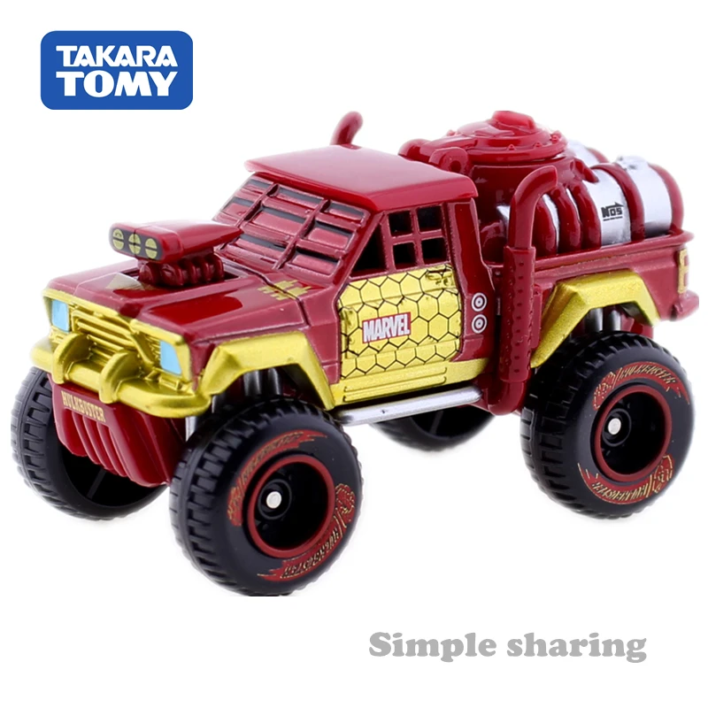 Takara Tomy Tomica Disney с героями комиксов Марвел мелодия EVO 9 0 автомобиля халкбастера