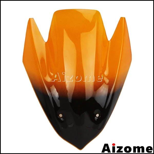 Мотоциклетные ветровые дефлекторы для Kawasaki Z1000 2010 2011 2012 2013 дымовой экран - Цвет: Оранжевый