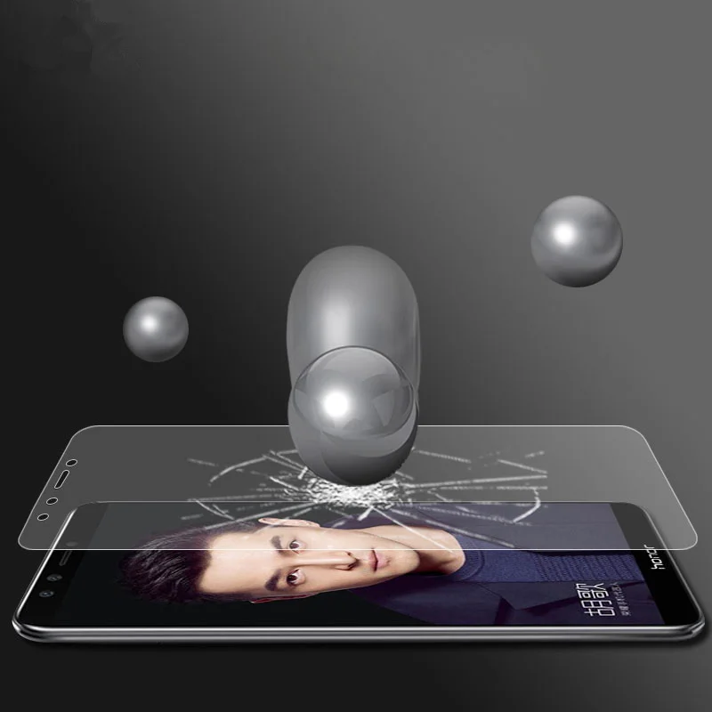 Black Full Cover Tempered Glass For Huawei Honor 9 Lite 9H Screen Protector Protective Case On 5.65 inch Film | Мобильные телефоны
