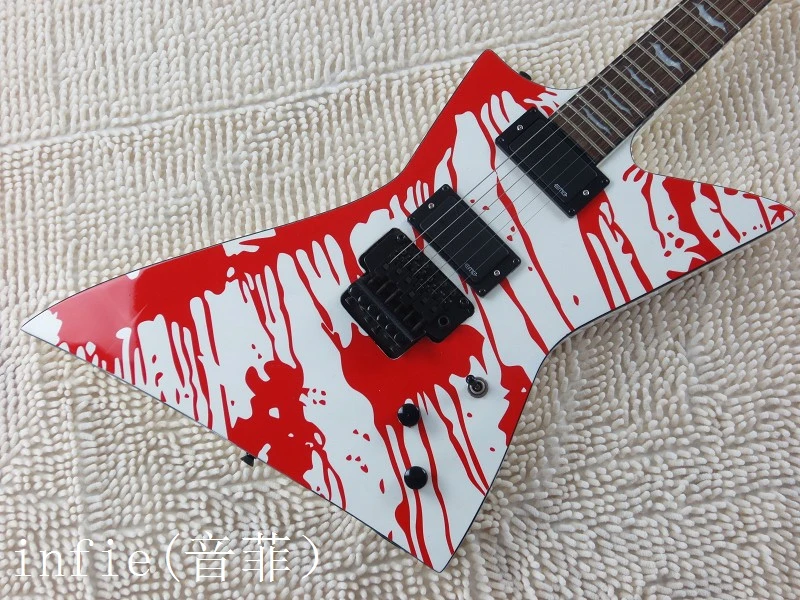 Free shipping new lectric guitar shaped active EMG pickups one drop of blood can be altered | Спорт и развлечения
