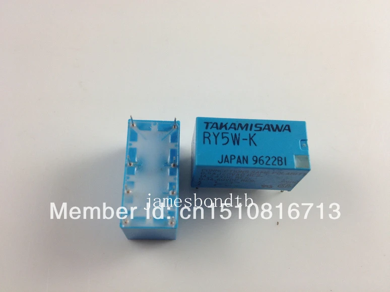 Миниатюрное реле TAKAMISAWA, 5 В, DPDT, 100 шт.
