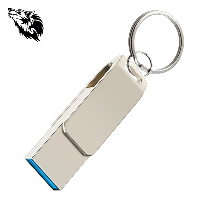 2019 с логотипом заказчика usb флэш накопитель 16 ГБ 32 8 Флешка Металл Серебро OTG 128G