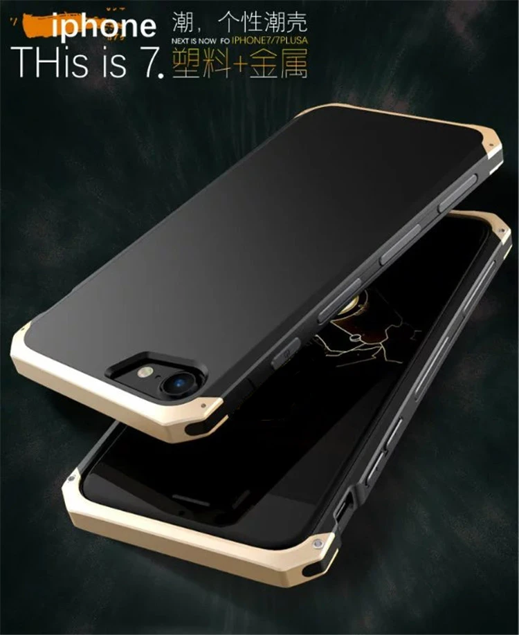 Алюминий металлический бампер + PC чехол противоударный для на афон iPhone SE 2 2020 5S 5 s 6s