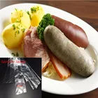 Оболочка для пищевых продуктов сосиски, салями, длина 50 см, ширина 50 мм, оболочка для колбасы, оболочка для хот-догов, пластиковая оболочка, несъедобная, 2 шт.