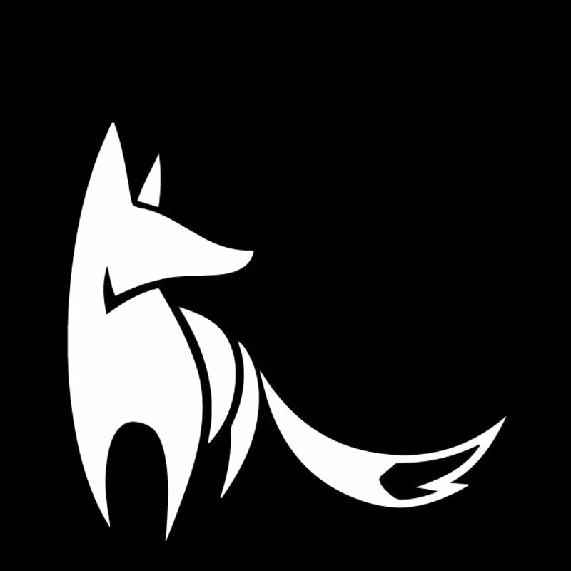 YJZT 15 6 см * Симпатичный мультфильм лисицы стикер для автомобиля багажника