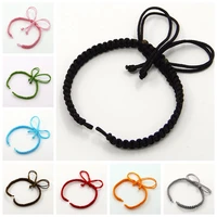 50pcs braided nylon cord adjustable braided bracelet for diy bracelet jewelry craft making accessories supplies 145155x5x2mm