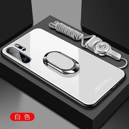 white Для huawei p30 PRO Футляр Роскошные Броня противоударный ТПУ Мягкий закаленное стекло телефон чехол для huawei p30 p20 lite pro ases - Цвет: white