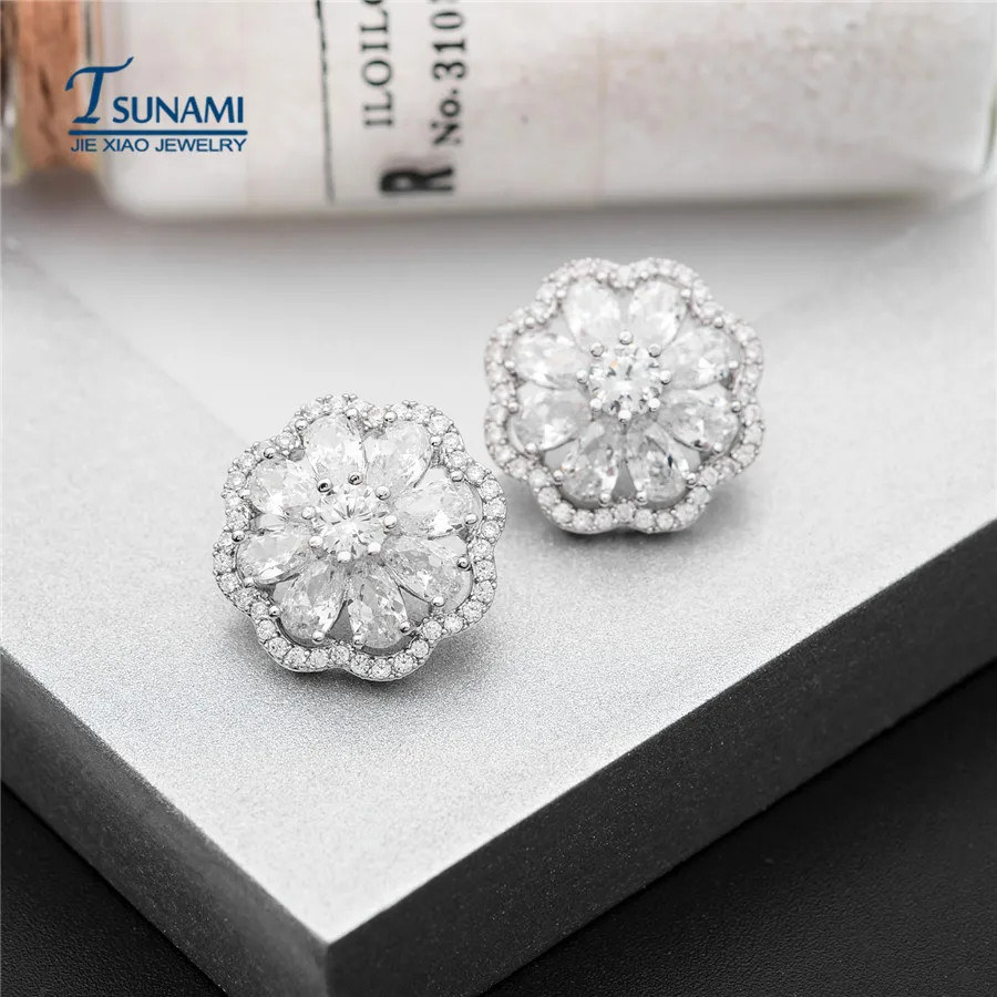 Популярные циркониевые серьги в виде капель AAA элегантные женские ER045|zircon