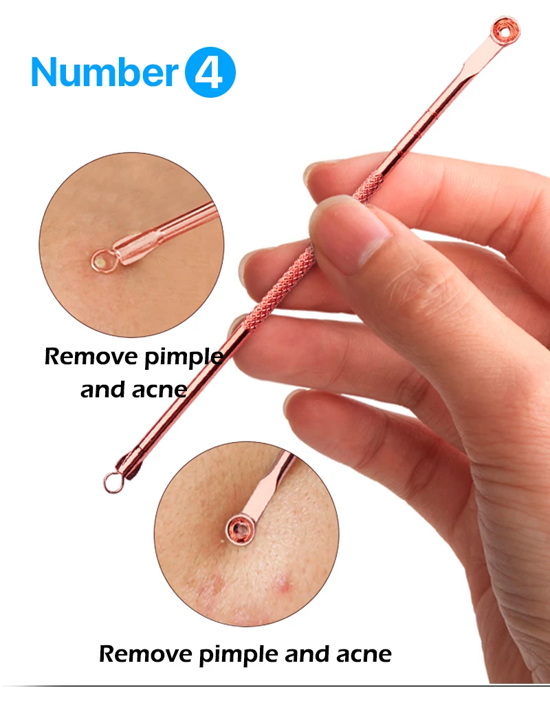 4 шт. иглы для удаления чёрных точек на лице|acne needle|blackhead extractorextractor comedon |