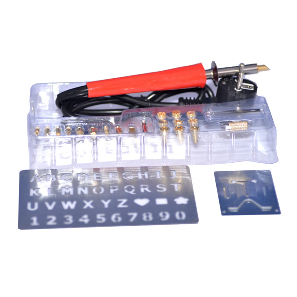 Wood Pen Tip Burning Iron Kit Machine Crafts Dual Power Mode Multifunction Pyrography Tools Rubber Handle Soldering Embossing |