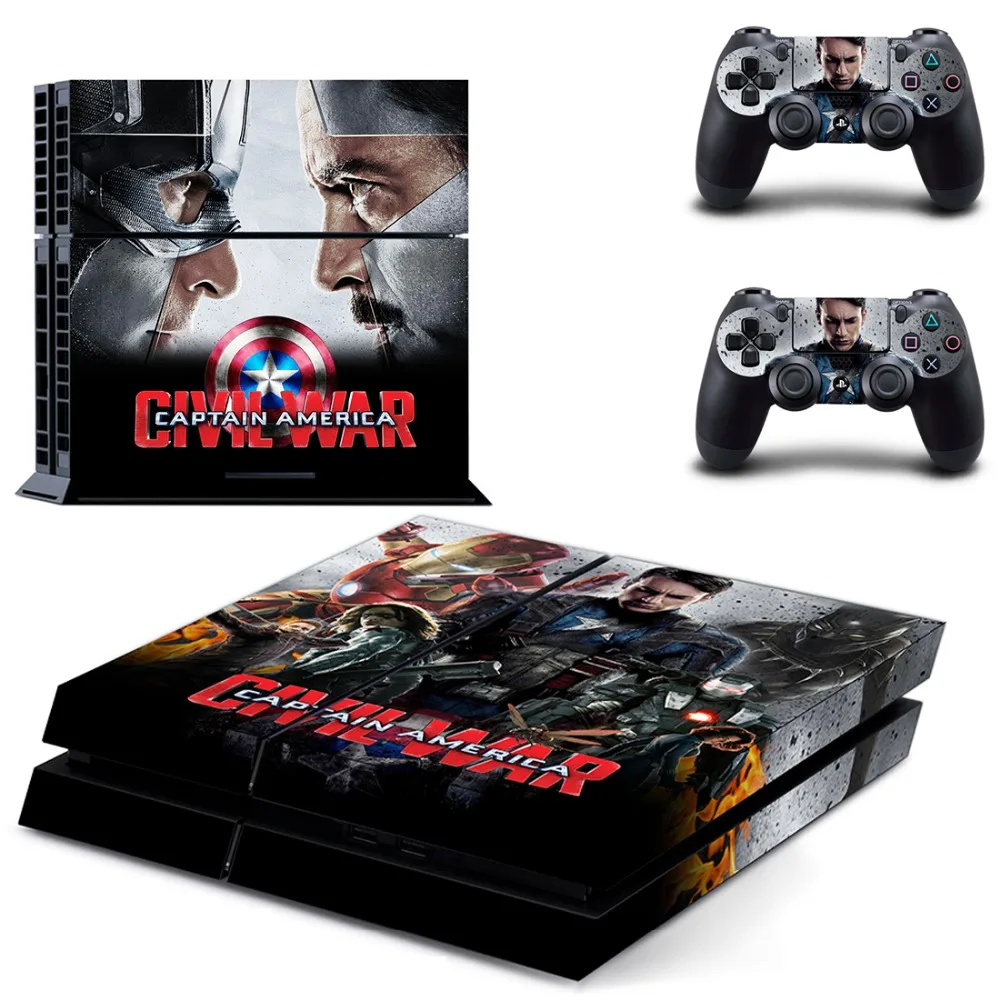 Мстители Железный человек GTA5 PS4 Кожа Наклейка виниловая для sony Playstation 4 консоль и 2 контроллера PS4 наклейка