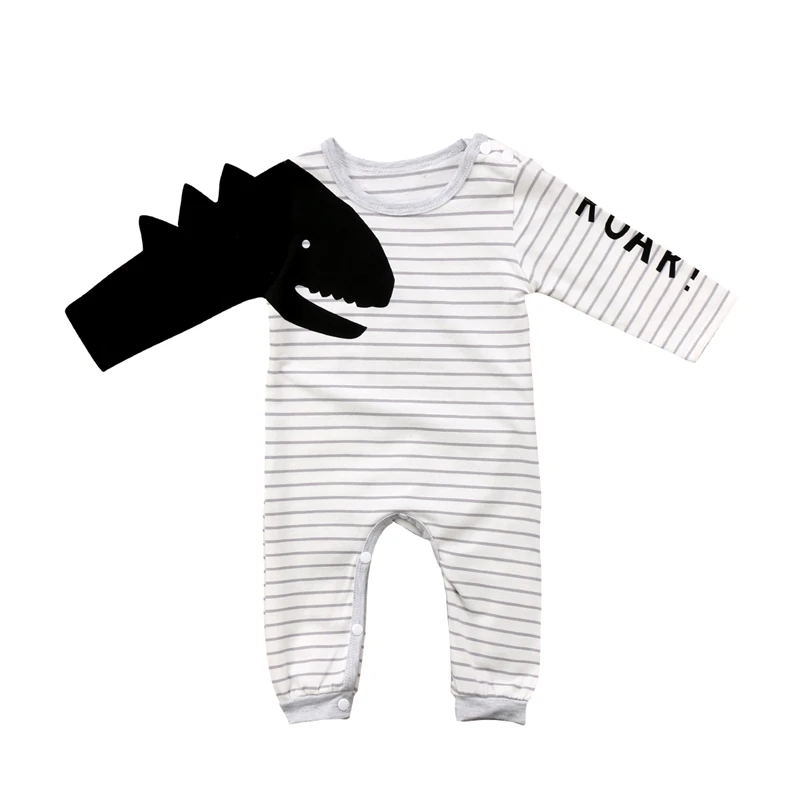 

Newborn Infant Baby Boy Girls 3D Dinosaur Long Sleeves Romper Jumpsuit Outfits Set Clothes