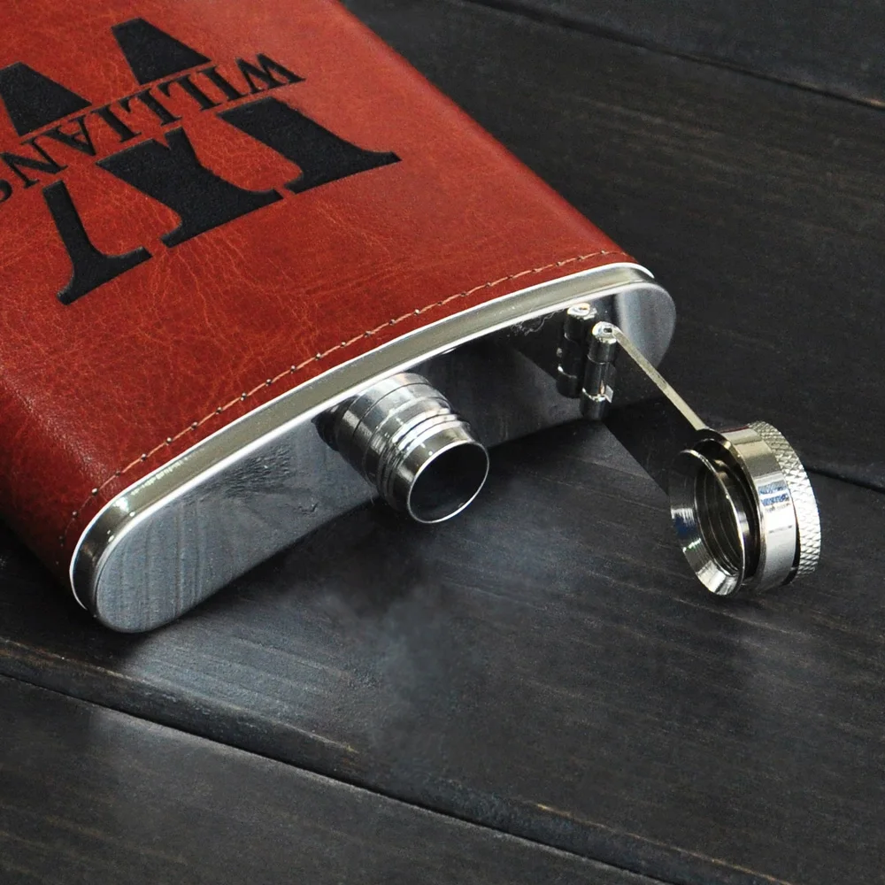 Индивидуальная женская кожаная Свадебная подарочная фляжка под заказ|wedding gift|flask