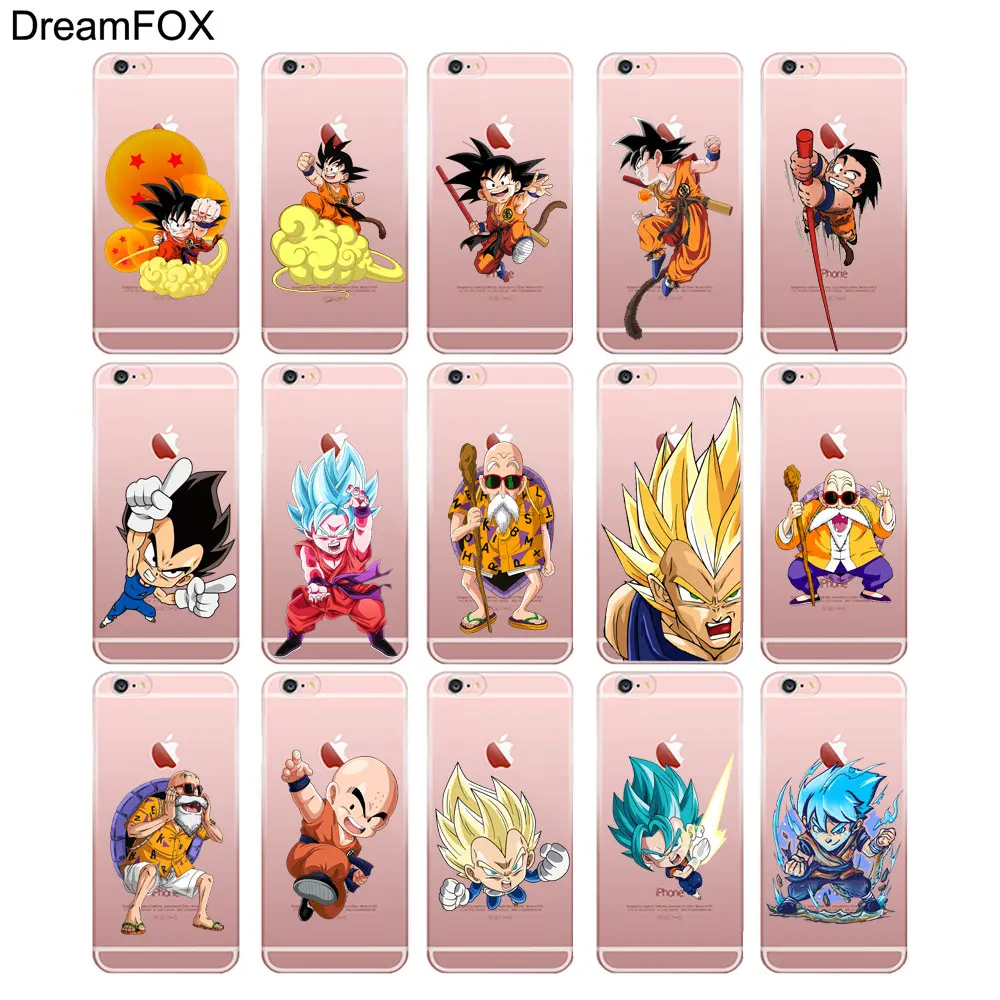M181 мультфильм Dragon Ball Goku Мягкий ТПУ силиконовый чехол для Apple iPhone 11 Pro X XR XS Max 8 7 6S Plus 5