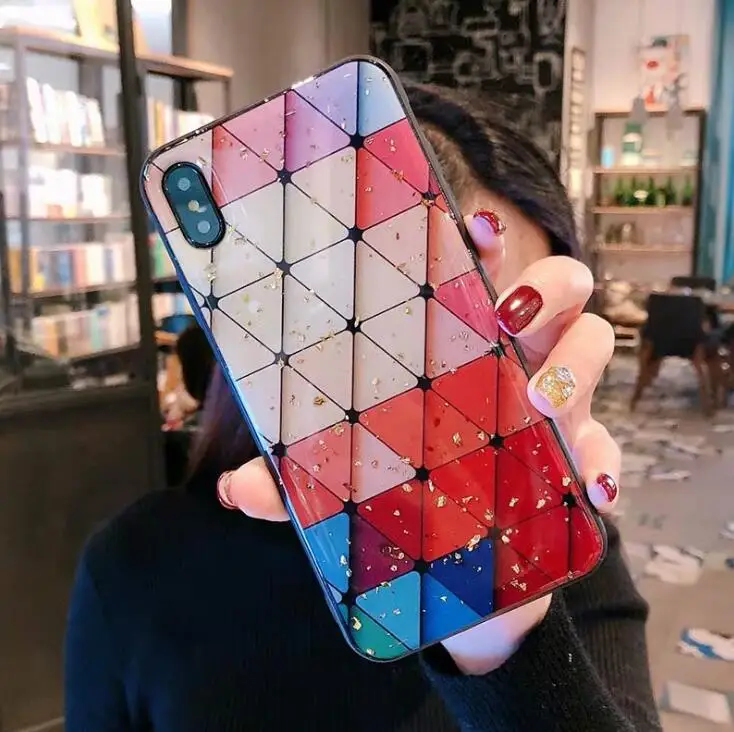 Для huawei Y9 2019 чехол для Coque Honor View 20 2018 милое Красное сердце любовь блестящие