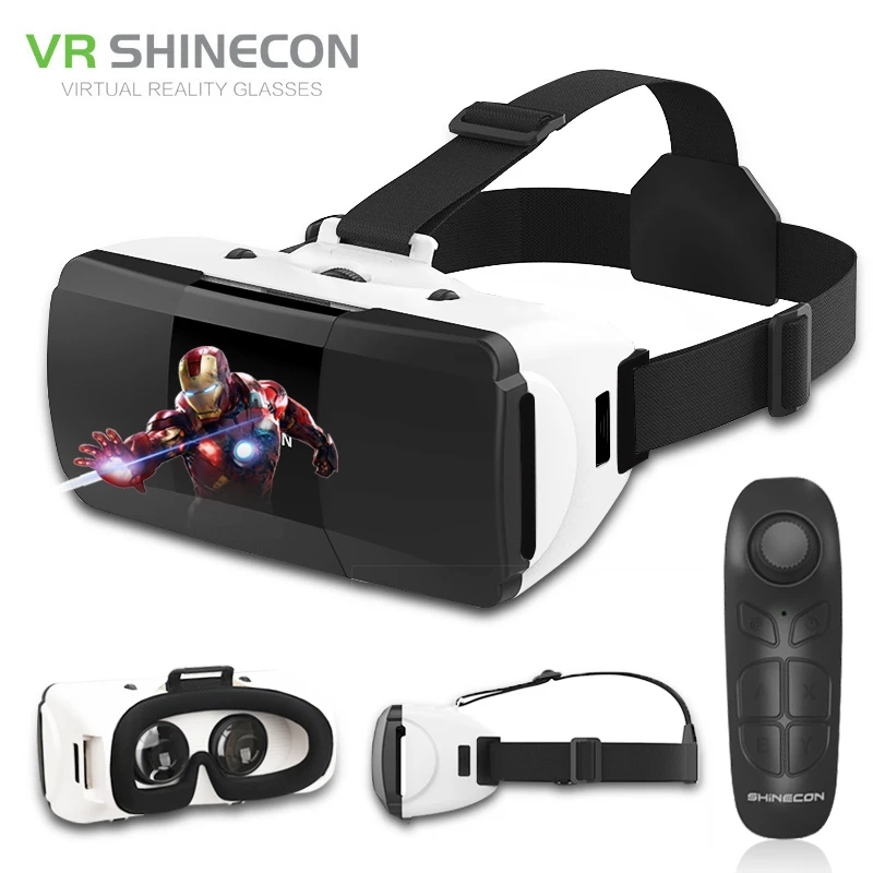 Оригинальная VR Shinecon Pro Виртуальная реальность 3D очки Googles картонная гарнитура для