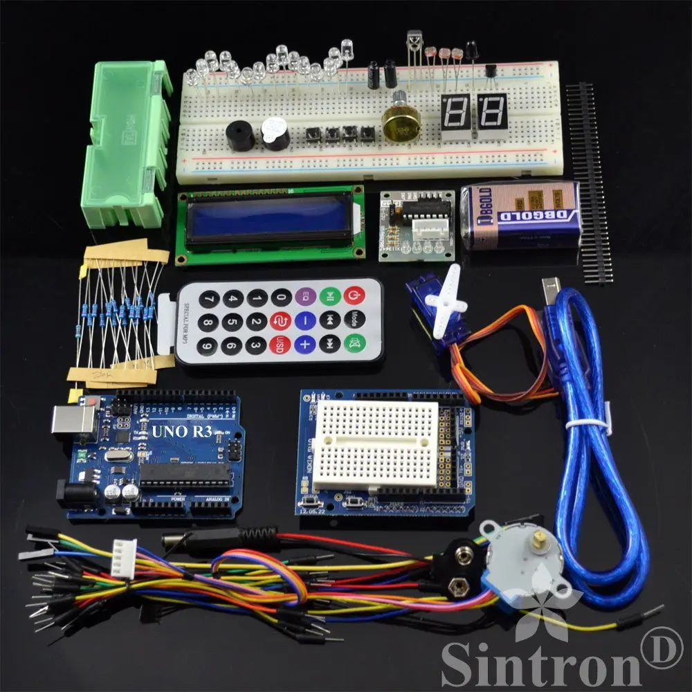 [Sintron] Arduino Uno R3 плата стартовый набор с ЖК серводвигателем модуль датчика!|kit kits|kit