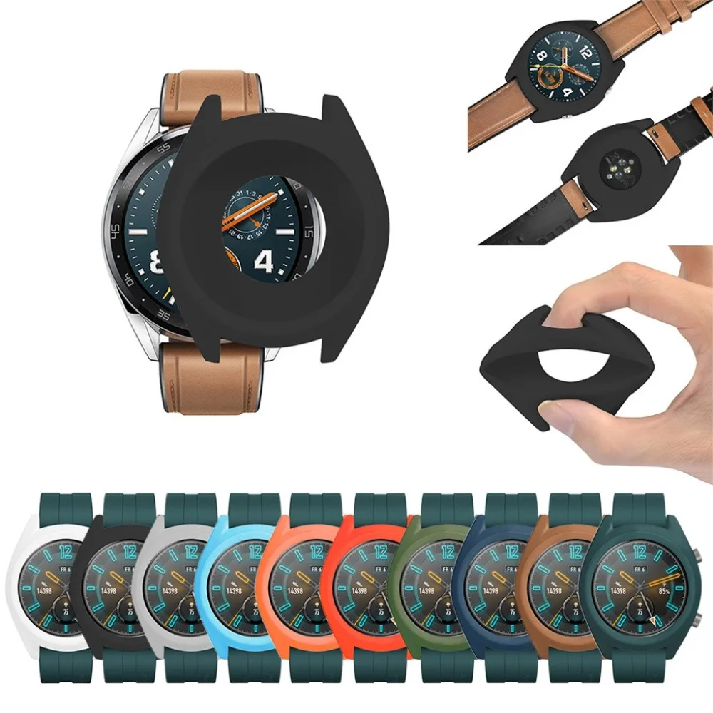Мягкий чехол из ТПУ с полным покрытием корпуса для умных часов Huawei Watch GT