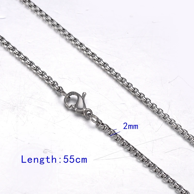 Жемчужное квадратное ожерелье из нержавеющей стали с серебряным камнем для