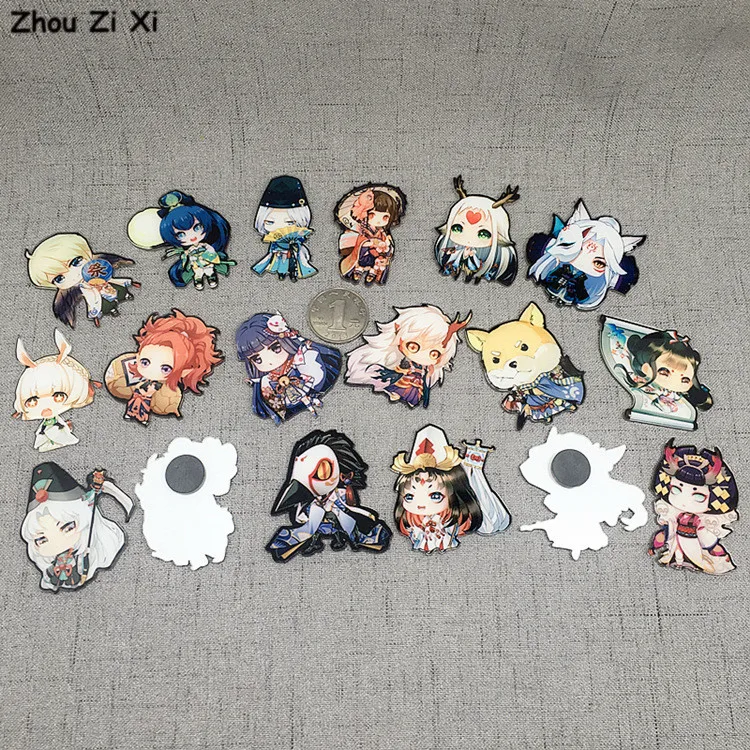 Мультфильм создание Onmyoji мобильный игровой периферический холодильник магнит наклейки игрушки
