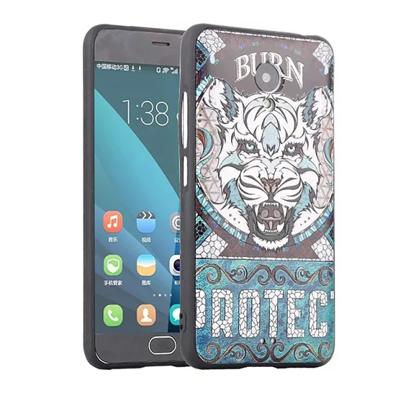 Gonorack 3D рельеф Скульптура Мягкие TPU чехол для Meizu M3 M3s мини M6s M5s M5 M6 Note Примечание