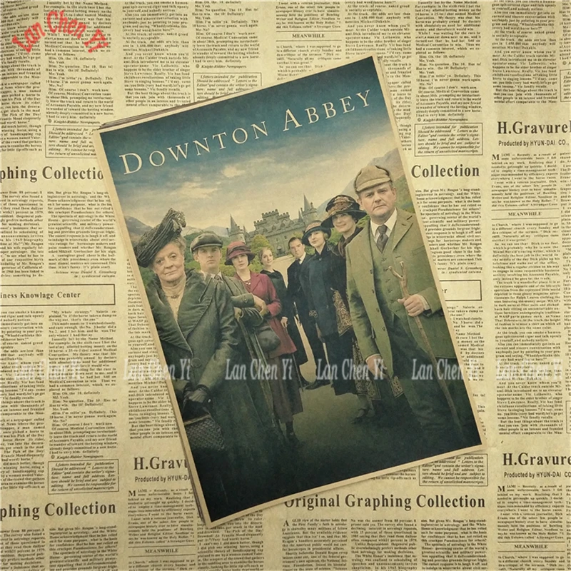 Винтажные постеры Downton Abbey для дома бара гостиной Декор крафт-бумага