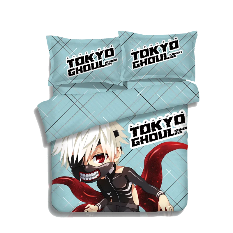 

Japanese Anime Tokyo Ghou lBedding Sheet Bedding Sets Bedcover Pillow Case 4PCS
