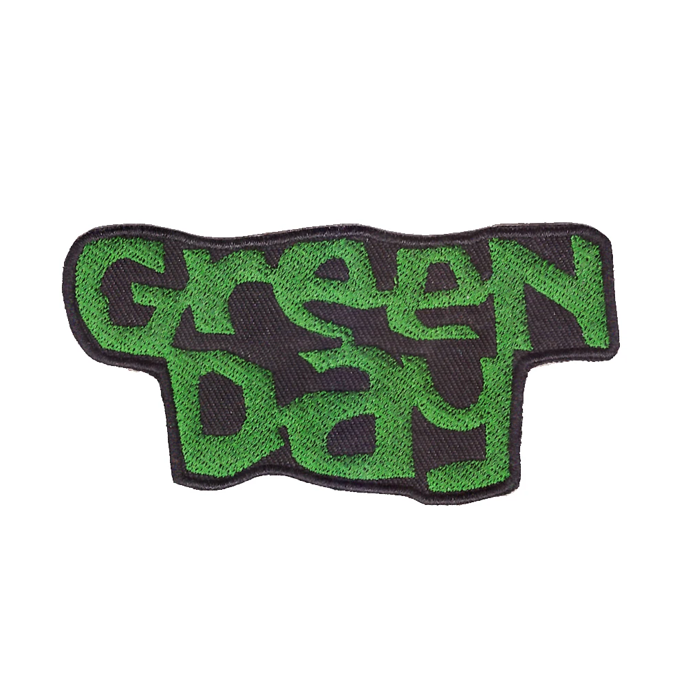 Рок Группа Green day нашивка для одежды с вышитым мультяшным утюгом на пришивке