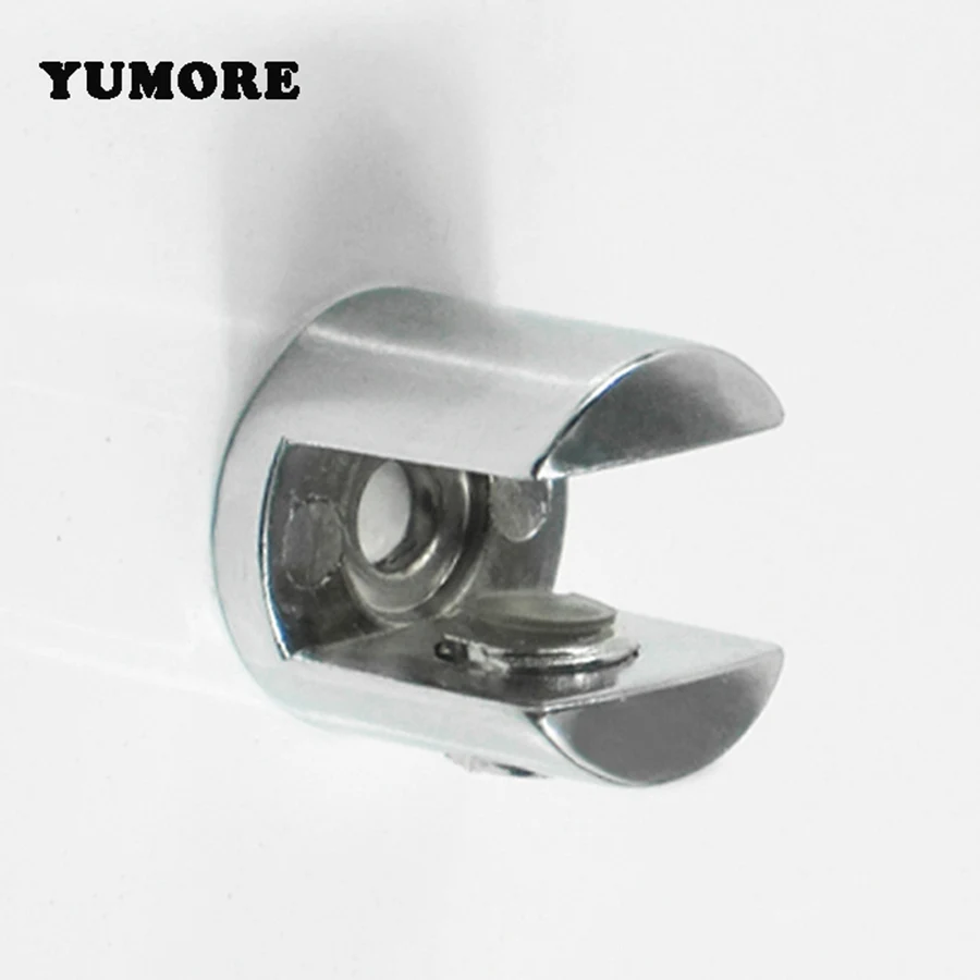 YUMORE 4 шт. круглые полки с кронштейнами зажимы для 6 12 мм стеклянные деревянные