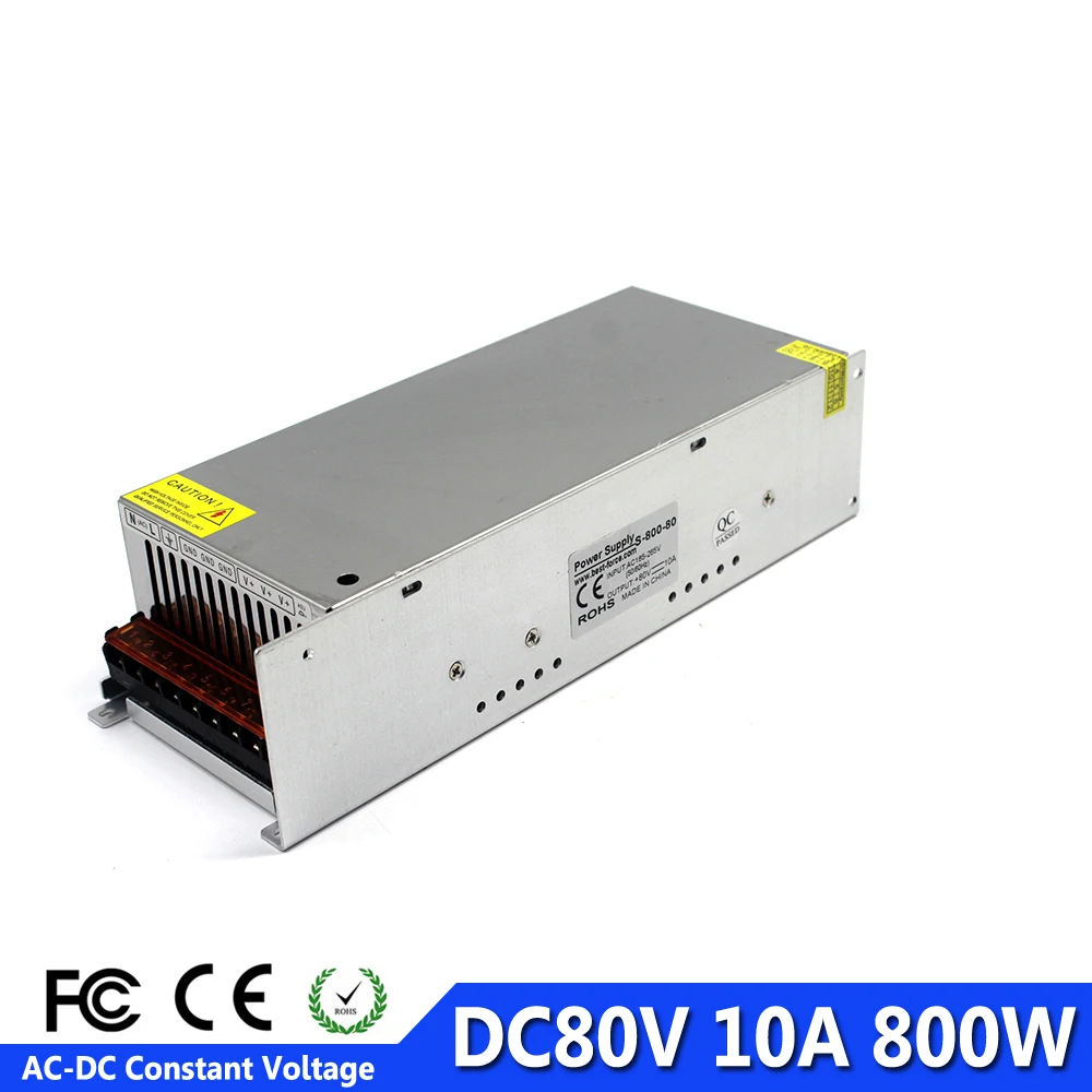 Переменный импульсный источник питания DC80V 10A 800W трансформатор 220V AC DC 80V SMPS