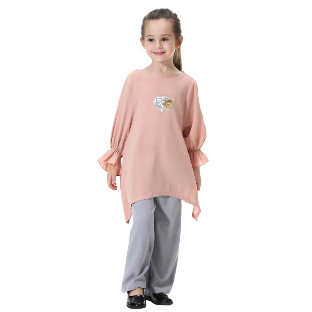 Комплект из двух предметов для мусульманской девочки детская абайя женский