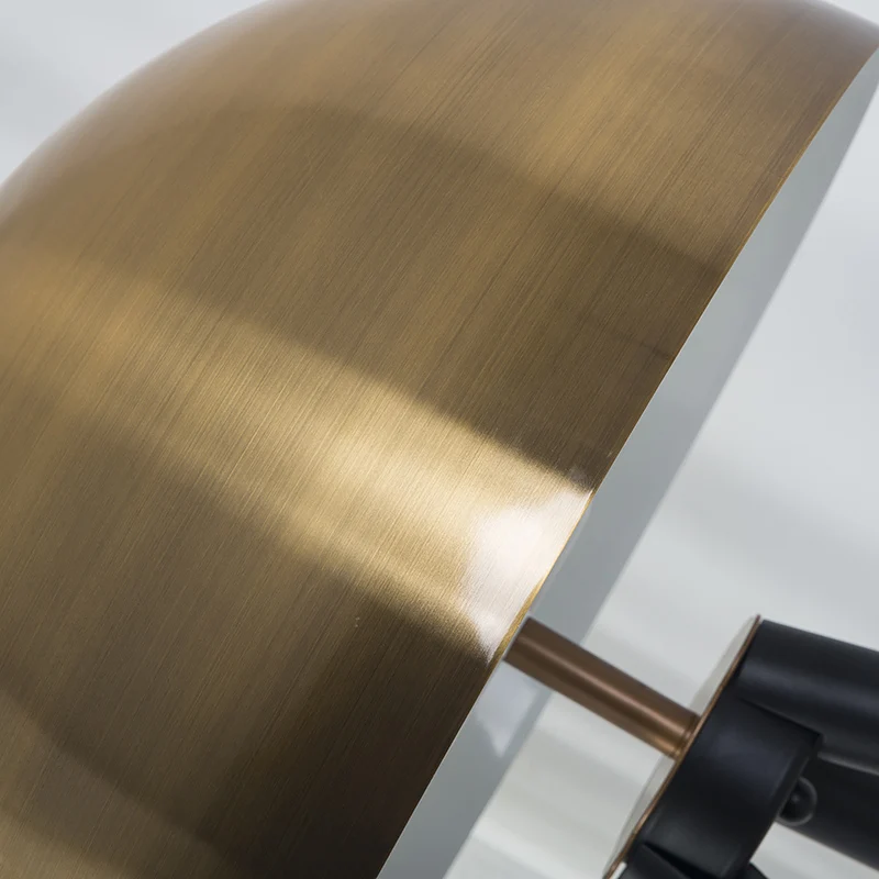 Скандинавский Золотой СВЕТОДИОДНЫЙ торшер роскошный черный металлический