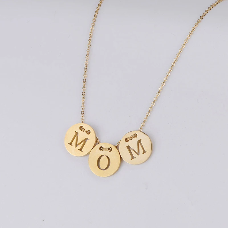 Ожерелье для мамы подарок маме на день рождения ожерелье из нержавеющей стали с