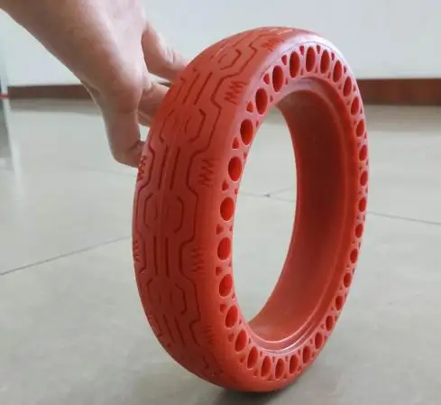 Прочная бескамерная шина для скутера Ninebot электрическая (красная) | Спорт и