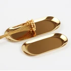 (ET) Простые канцелярские тарелки для путешественника. Гальваническая пластина из нержавеющей стали золотистая. Очень красивая ретро расположение tb