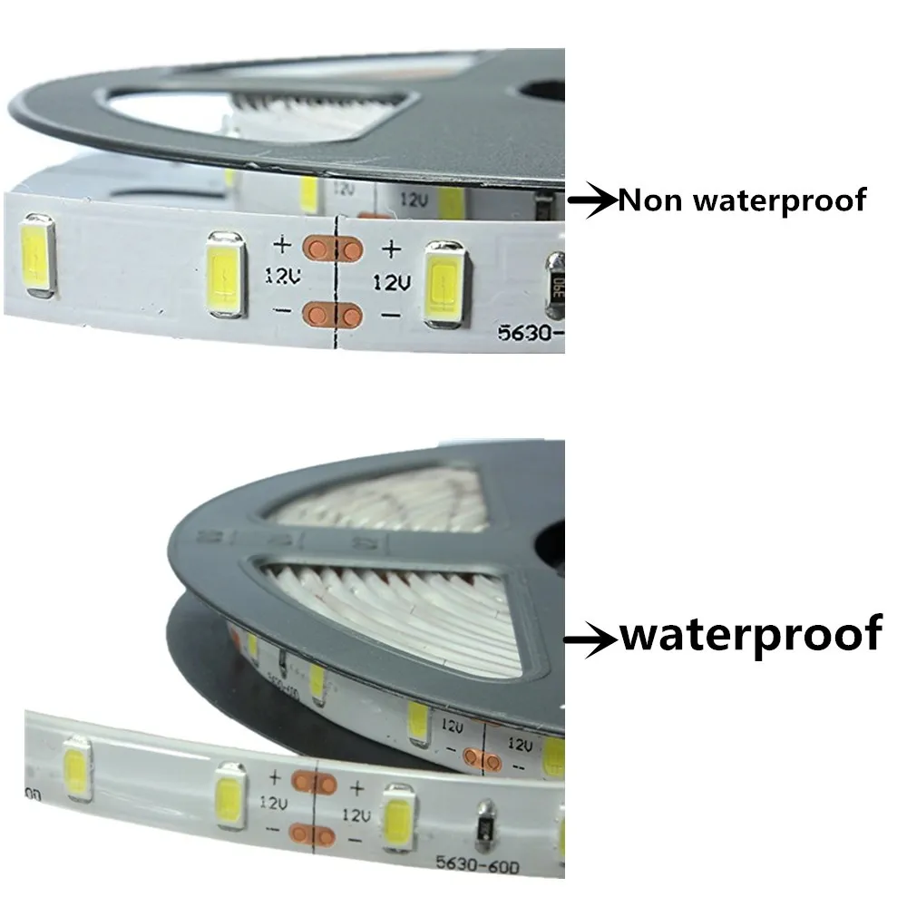 Светодиодный светильник smd5630 водонепроницаемый ip65 DC 12v 300led 5 м белый теплый белый красный зеленый синий 3000K 6500K супер яркая светодиодная лента